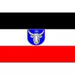 Vektori ClipArt Saksan Lounais-Afrikan lipusta