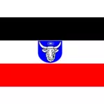 जर्मन दक्षिण पश्चिम अफ्रीका का ध्वज चित्रण वेक्टर