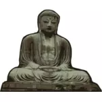 Vektor illustration av staty av Buddha