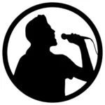 Vektorový obrázek karaoke ikony