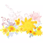 Kleurrijke bloemen vector illustraties