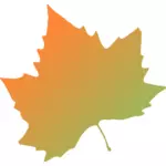 Platan podzimní listí Vektor Klipart