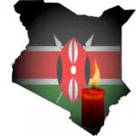 Kenya vigil vector clipart
