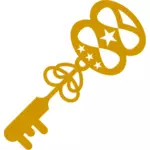 Treasure key vector clip art