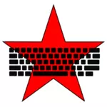 Immagine vettoriale comunista tastiera