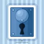 Old-fashioned keyhole