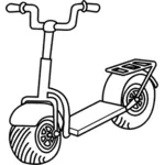 Imagem de vetor linha arte da scooter do pontapé