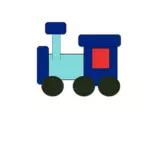 Ilustración de vector de juguete del tren
