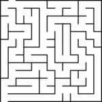 Enkel labyrint puzzle