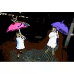 우산과 아이