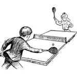 Kids and ping pong
