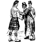 Conocer a un hombre en una falda escocesa