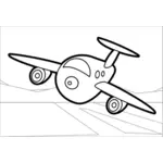 Vector clip art of airplane