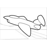 Gambar vektor pesawat supersonik