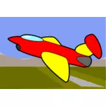 Image de dessin animé d'un avion