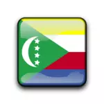 Bendera Komoro pulau vektor