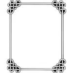 Keltische Rahmen in schwarz / weiß vektorzeichnende
