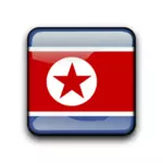 Flaga Korei Północnej wektor