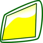 Pictograma comprimat cu imagine de vectorul cadru verde