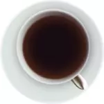 Vektorový obrázek kávy nebo čaje v poháru