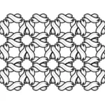 Vector image of black and white pattern background