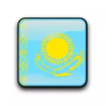 Kazakhstan vector flag button