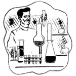 Laboratorní vědec kresba
