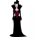 Lady-Vampir-Vektor-illustration