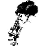 Lady och Mikroskop