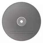 Grå CD label vektor image