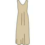 Bruin jurk vector afbeelding