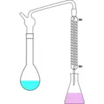 رسومات متجهية لتجربة الكيمياء