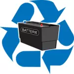 バッテリー リサイクル ポイント ベクトル記号