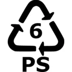可回收的聚苯乙烯标志矢量剪贴画