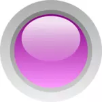 Ilustración dedo tamaño botón de color morado vector