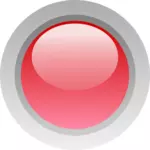 Палец размер красную кнопку векторное изображение