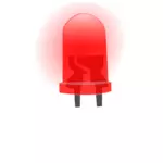 Rote LED-Lampe-Bild
