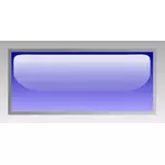 Obdélníkový lesklý modrý box vektorový obrázek