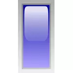 Rectangular blue box vector illustration