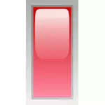 Suorakulmainen punainen laatikko vektori ClipArt