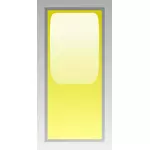 Rectangular yellow box vector illustration