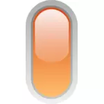 Vzpřímené pilulka ve tvaru oranžové tlačítko vektorové ilustrace