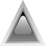 Noir conduit dessin vectoriel de triangle