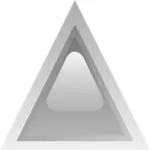 Grey led triangle vector image