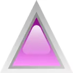 Fialový trojúhelníček led Vektor Klipart