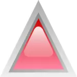 Rote led Dreieck-Vektor-Bild
