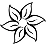 Vector image of flower