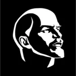 Vladimir Ilyich Lenin outline vector clip art