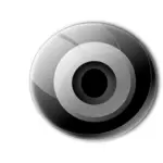 CCTV caméra lentille vector clip art