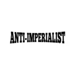 Lettering ''anit-imperialist''